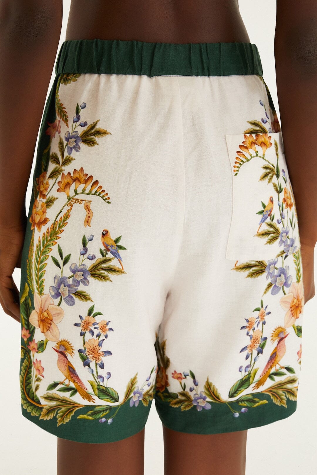 FARM Rio Shop Off-White Nature Lenzing Ecovero Euroflax Shorts