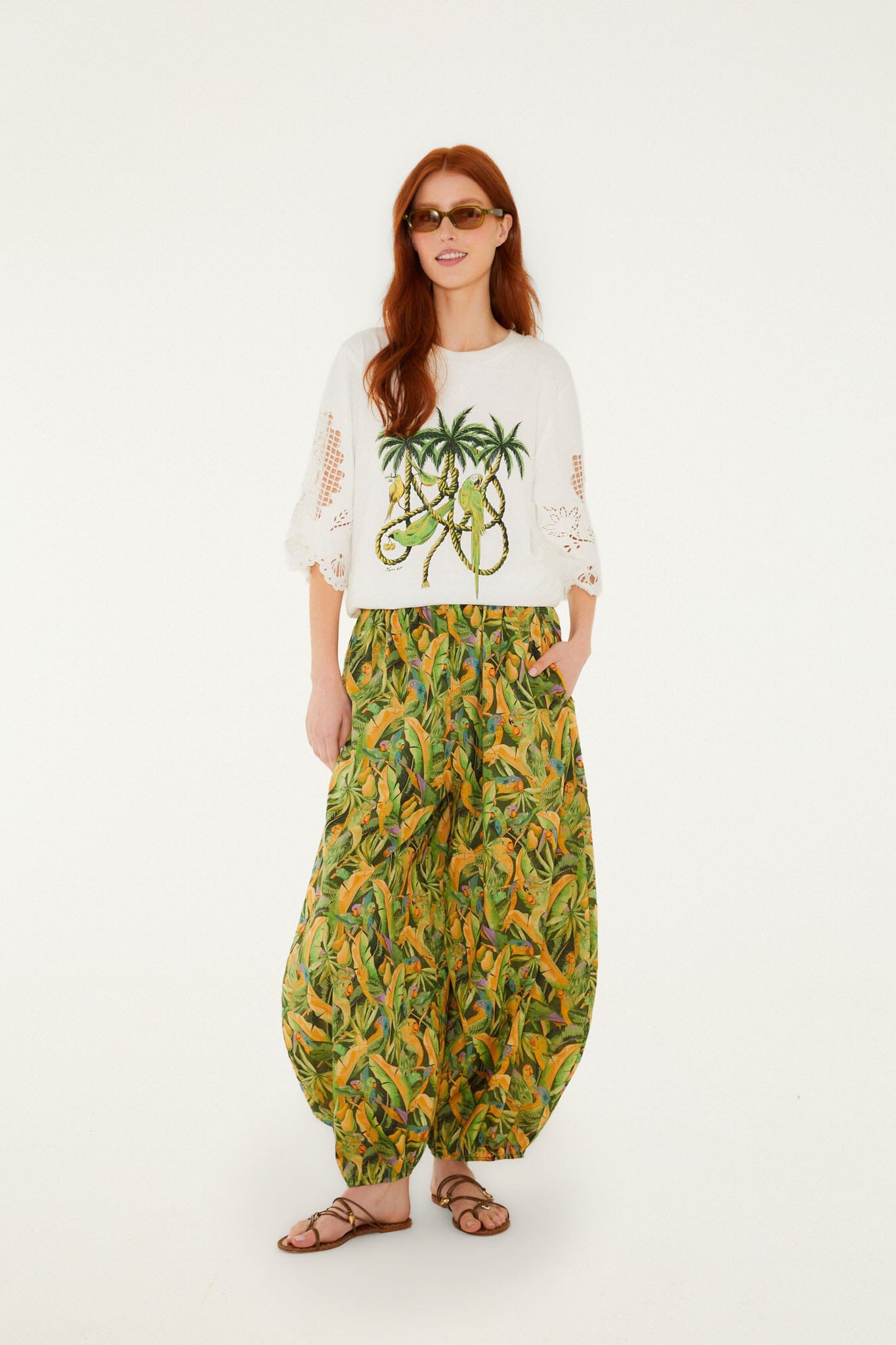 FARM Rio Shop Ropes And Birds Richelieu Blouse