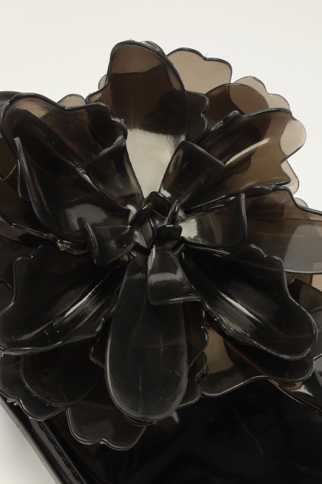 FARM Rio Shop Black Jelly Flower Flat Sandal