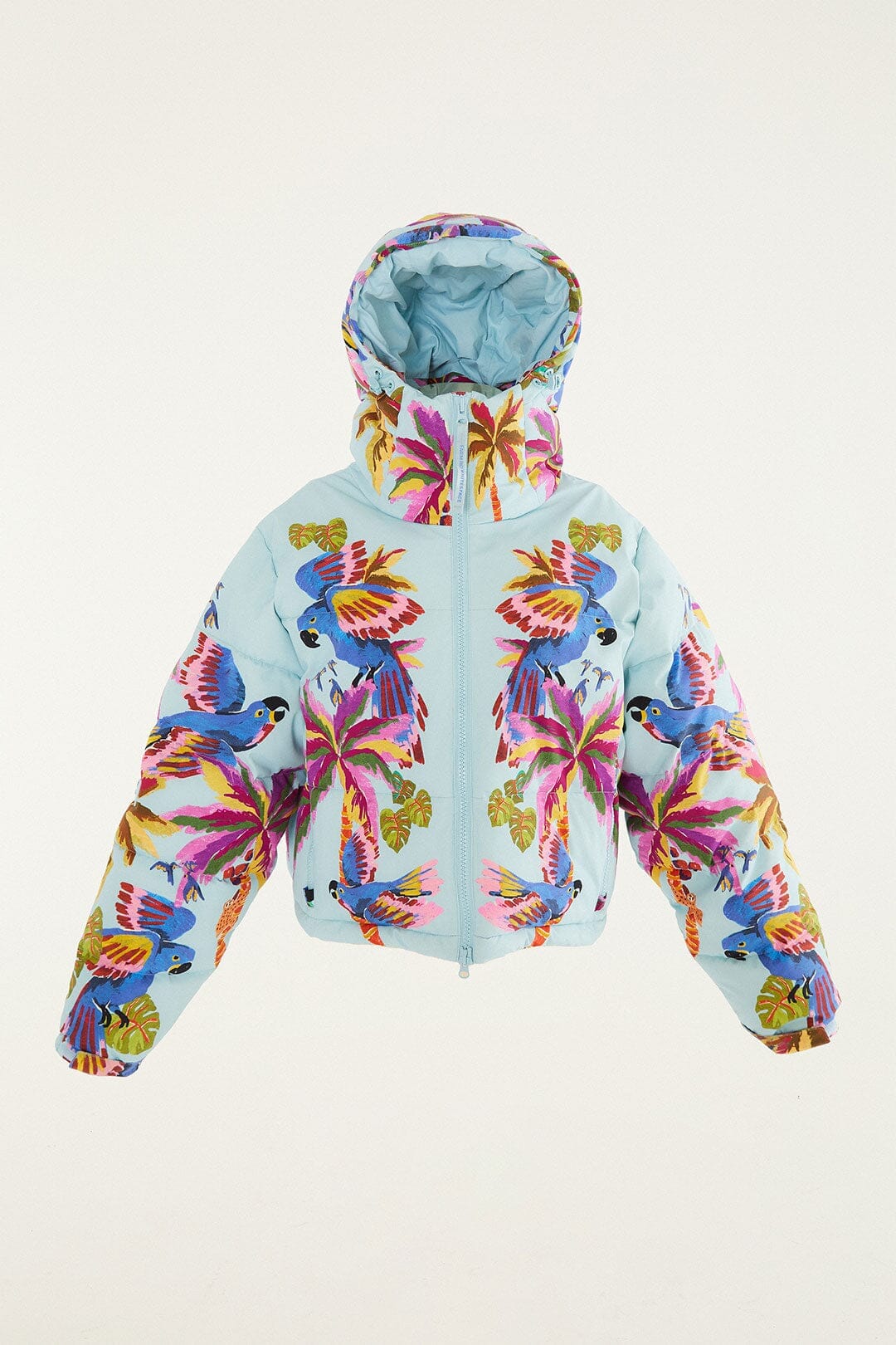 FARM Rio Shop Blue Macaw Puffer Jacket