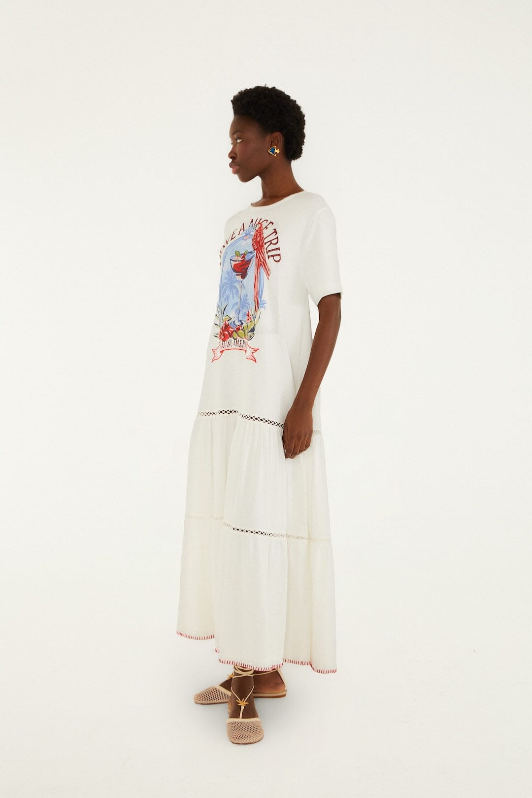 FARM Rio Shop Have A Nice Trip Organic Cotton Maxi Dress