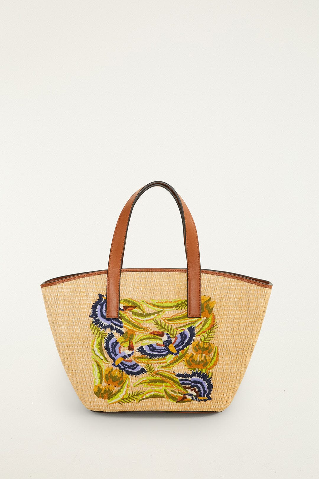 FARM Rio Shop Raffia Basket Tote Bag Small
