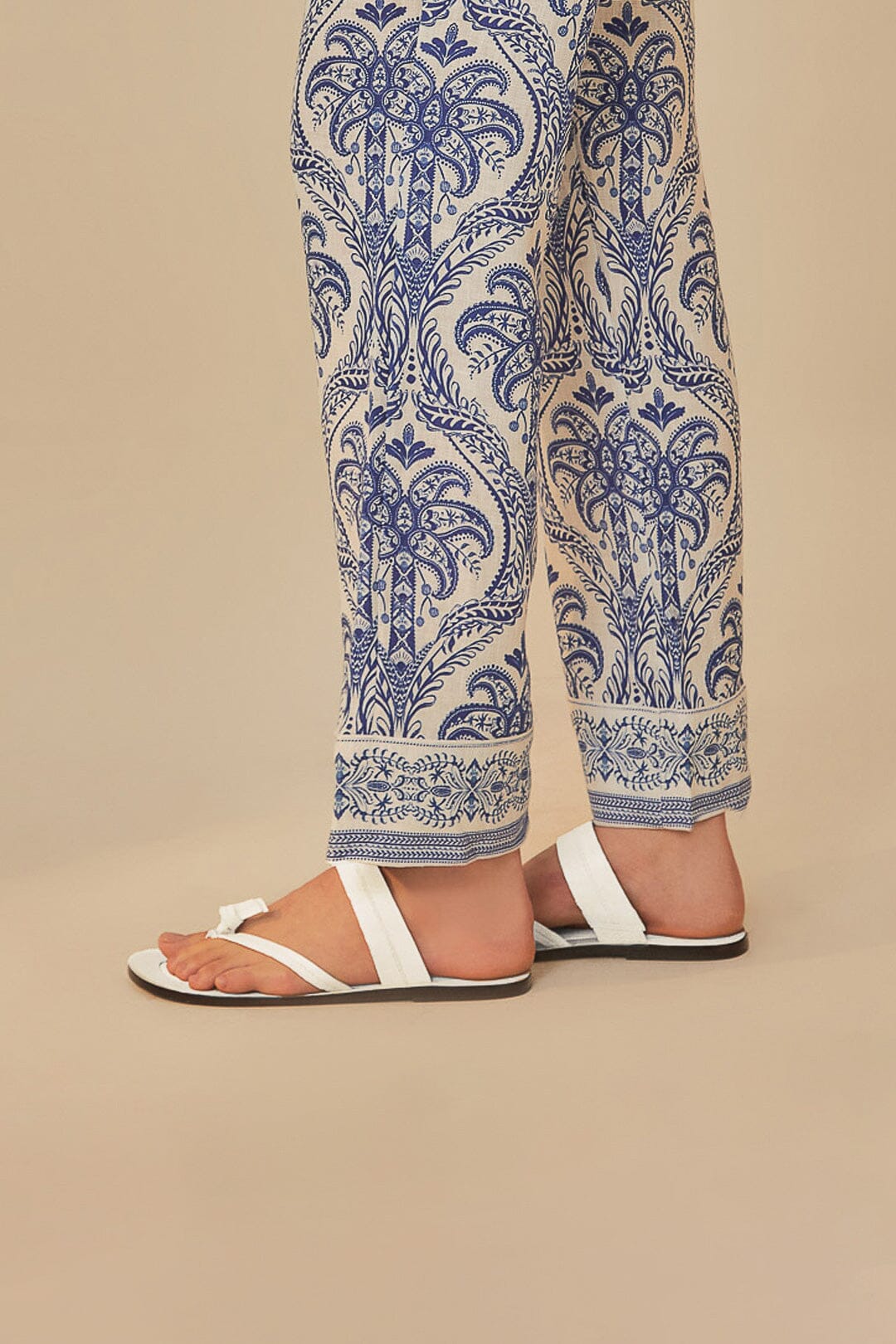 FARM Rio Sale by Type Ivory Tie Flat Sandal