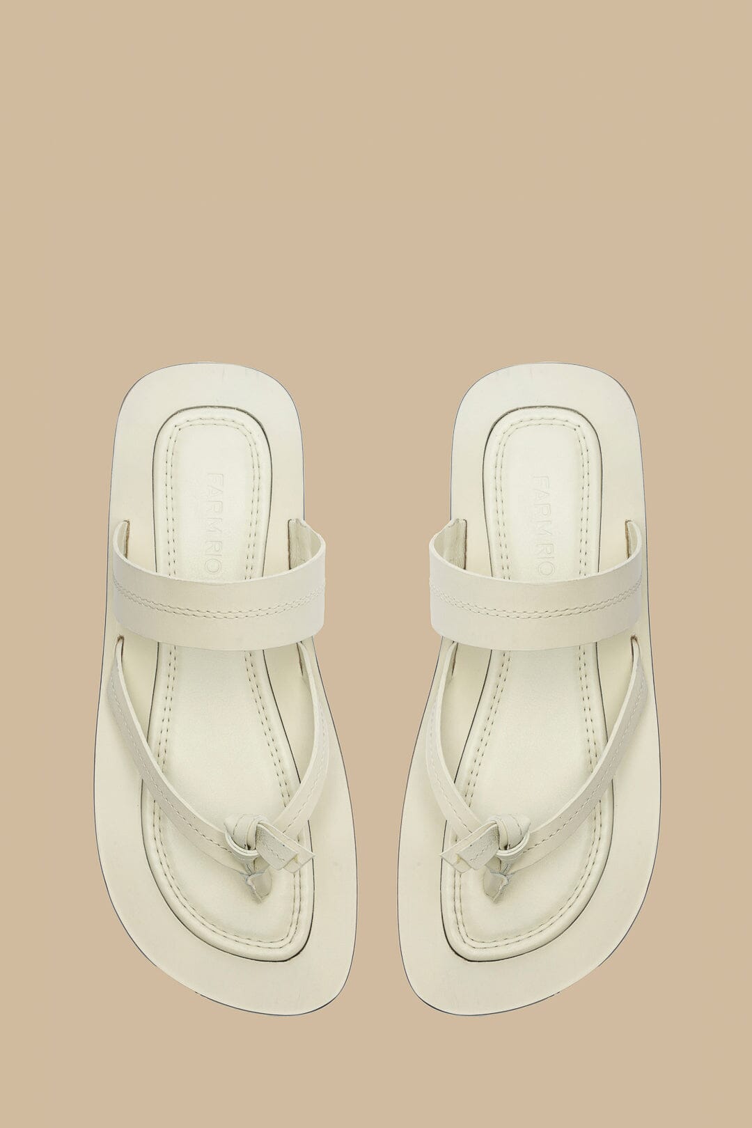 FARM Rio Sale by Type Ivory Tie Flat Sandal