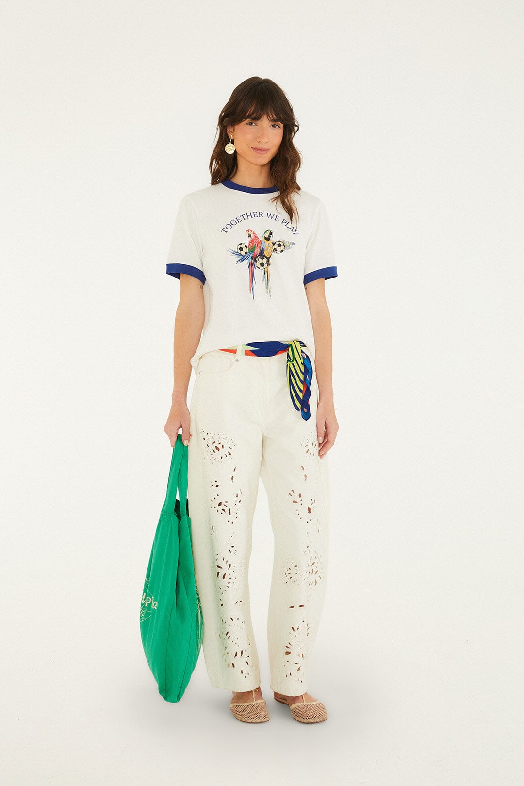 FARM Rio Shop Off-White Together We Play Short Sleeve T-Shirt