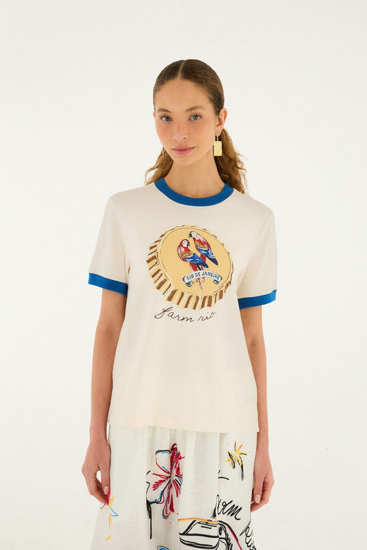 FARM Rio Shop Off-White Beer Cap Organic Cotton Baby T-Shirt
