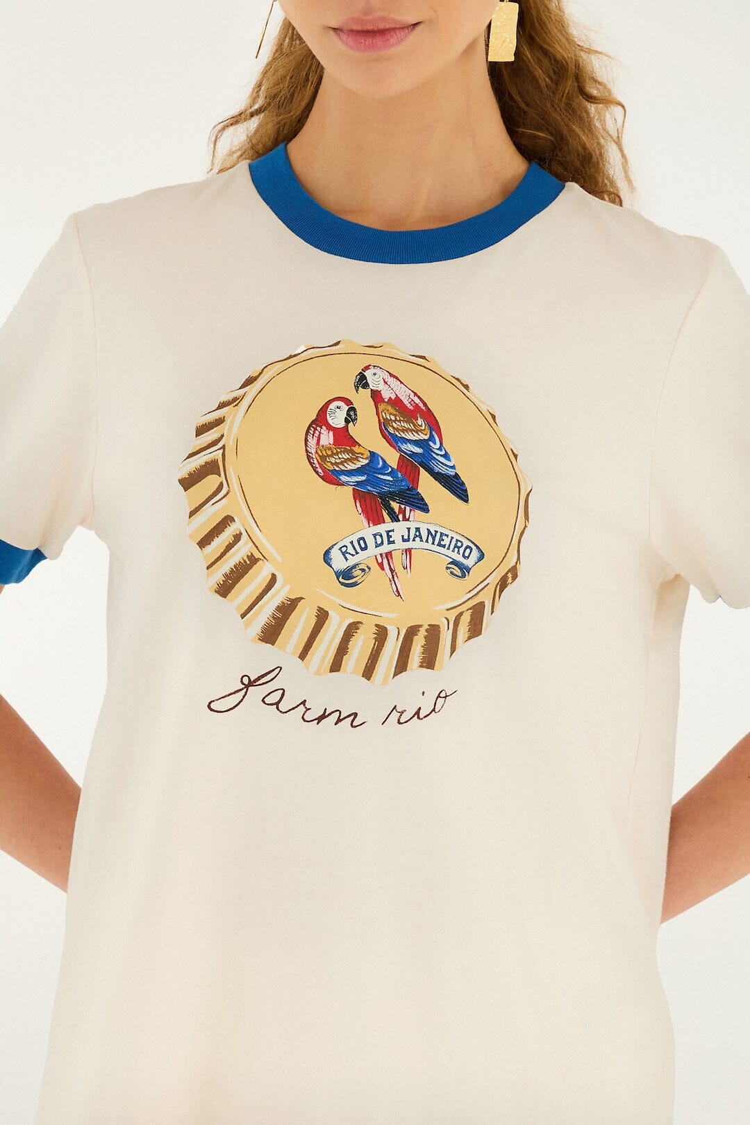 FARM Rio Shop Off-White Beer Cap Organic Cotton Baby T-Shirt