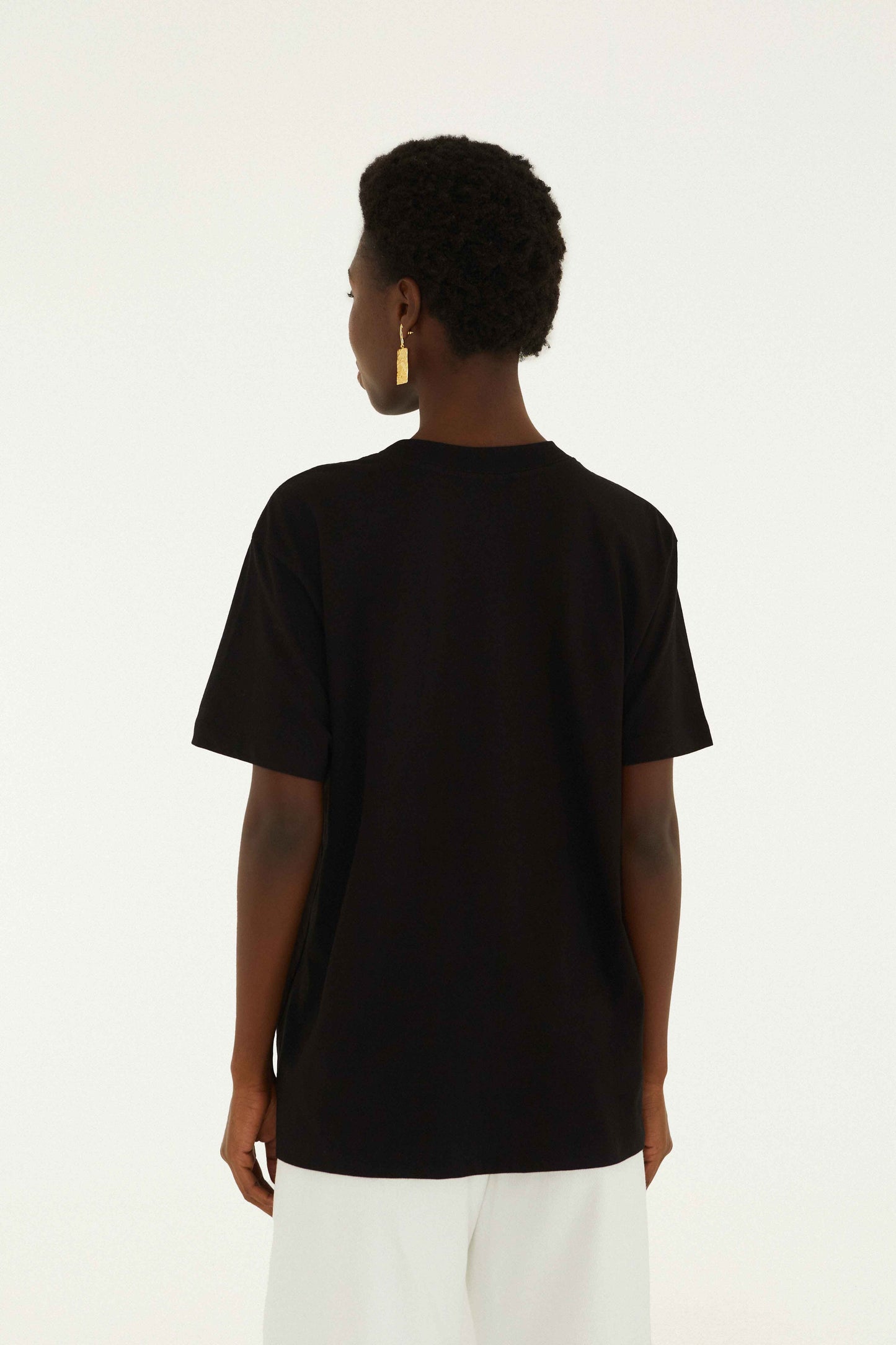 FARM Rio Shop Black Landscape Carioca Organic Cotton Relaxed T-Shirt