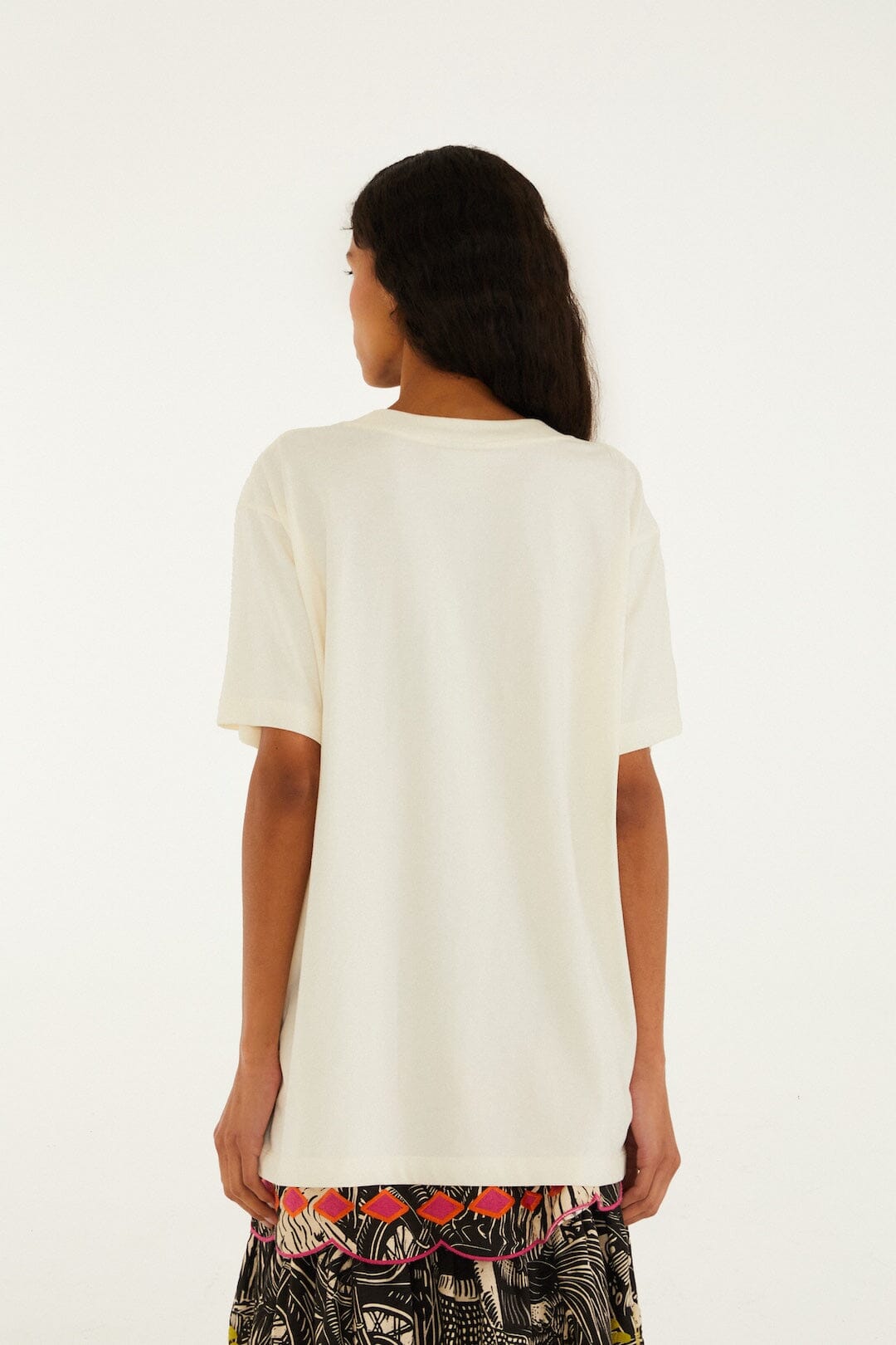 FARM Rio Shop Off-White Latino Americana Organic Cotton T-Shirt