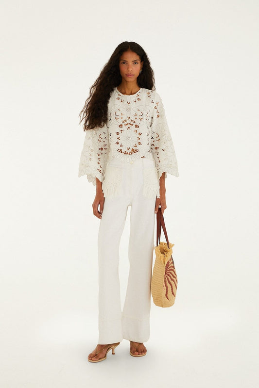 FARM Rio Shop Twill Fringe Pocket Pants