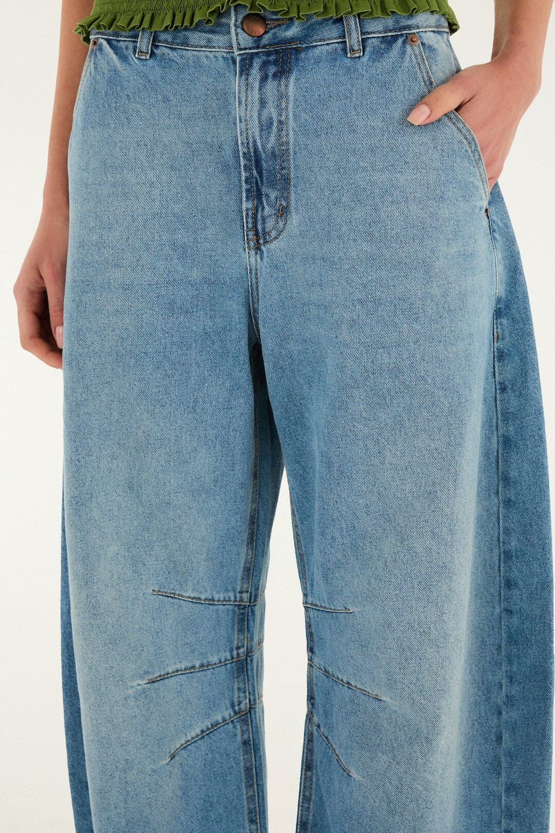 FARM Rio Shop Barrel Denim Pants