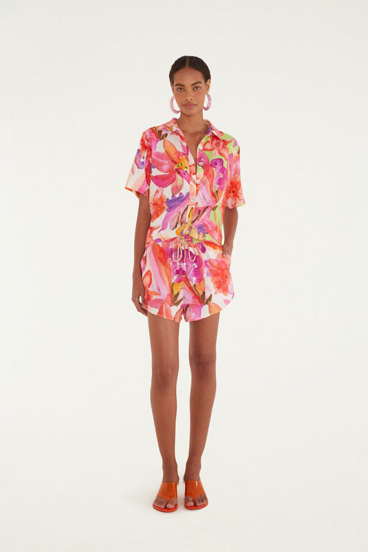 FARM Rio Shop Multicolor Artsy Flora Lenzing Ecovero Euroflax Shorts