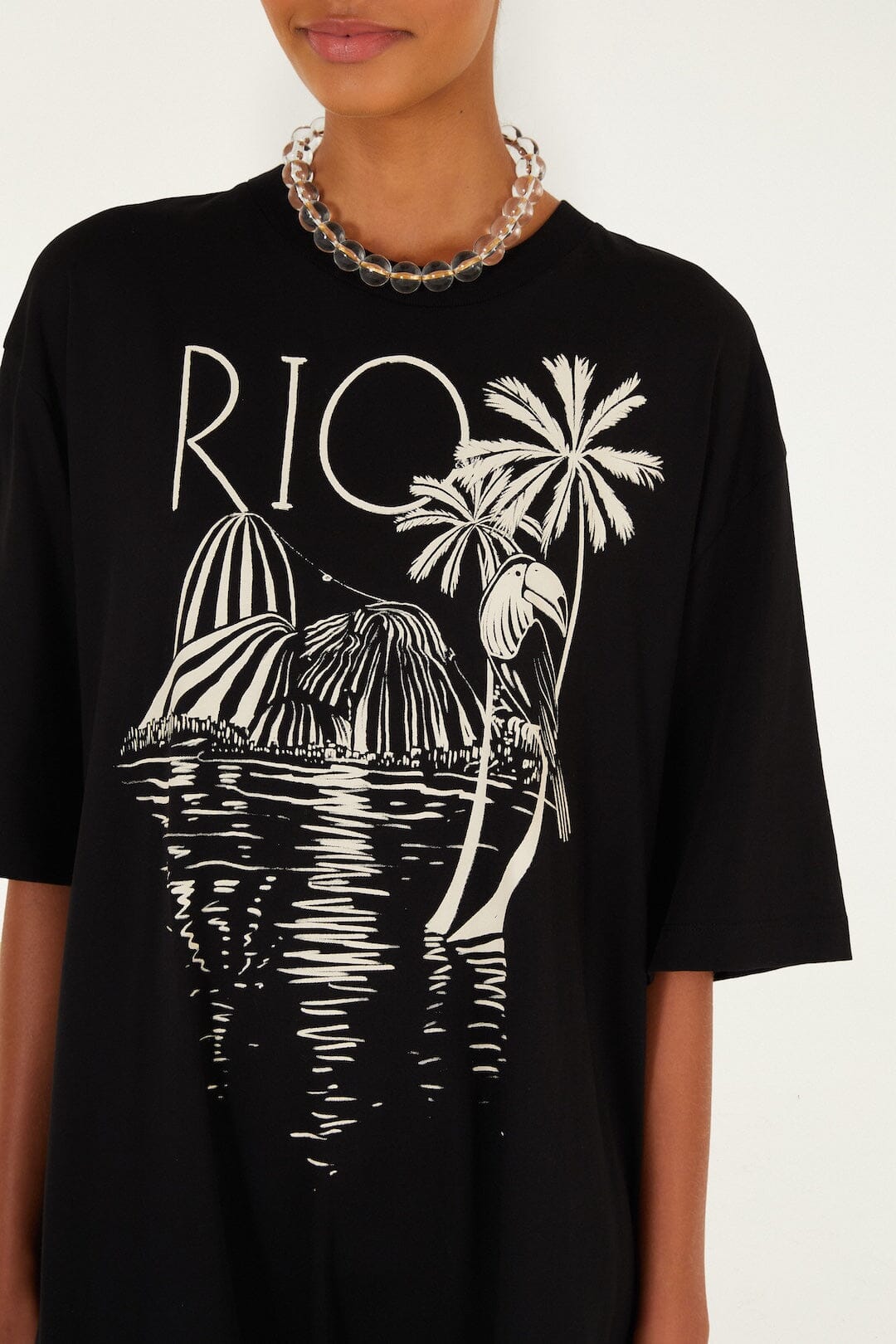 FARM Rio Shop B&w Rio Organic Cotton Mini Jumpsuit