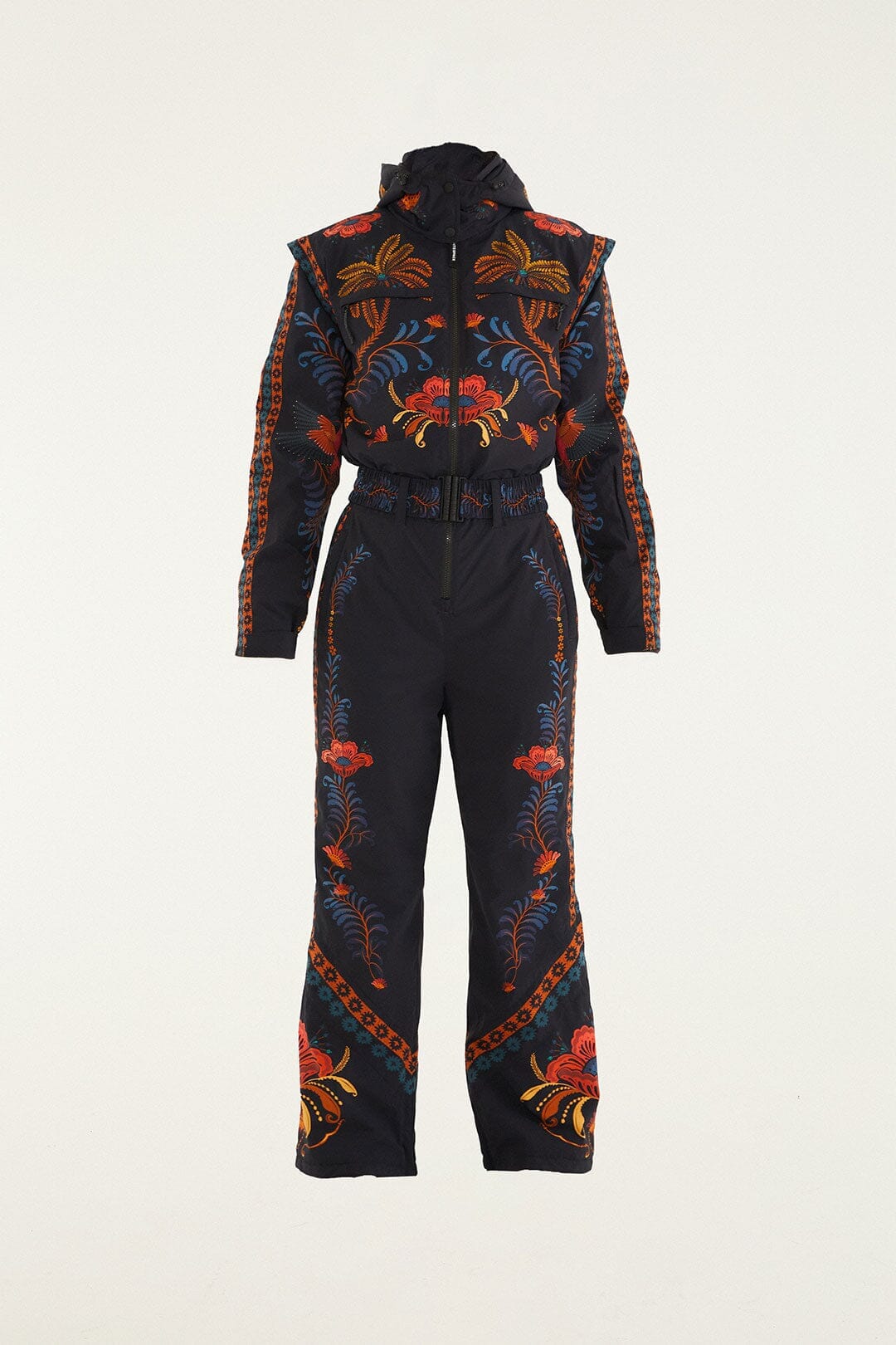 FARM Rio Shop Black Macaw Jumpsuit