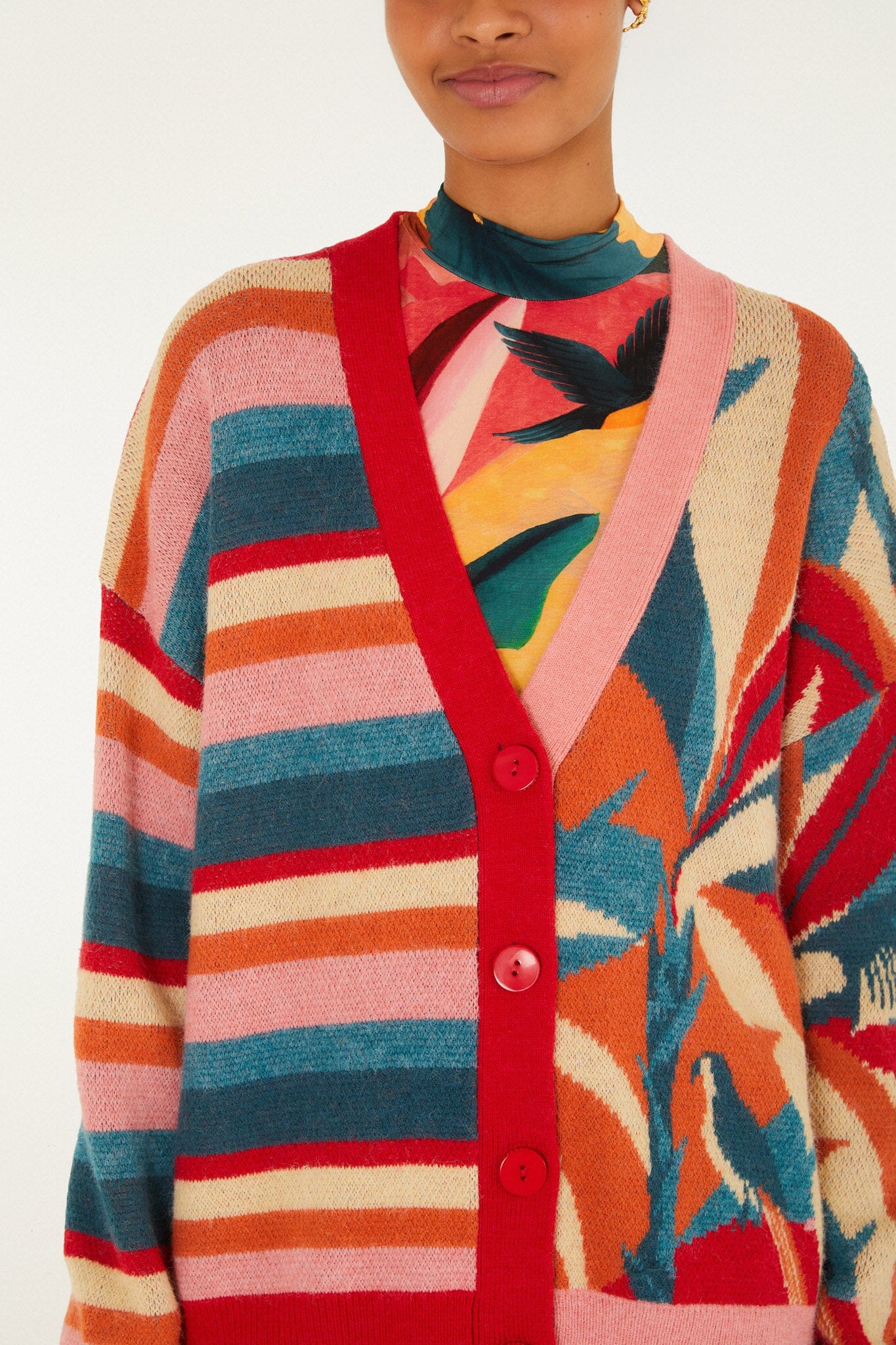 FARM Rio Shop Atlantic Rainforest Knit Cardigan