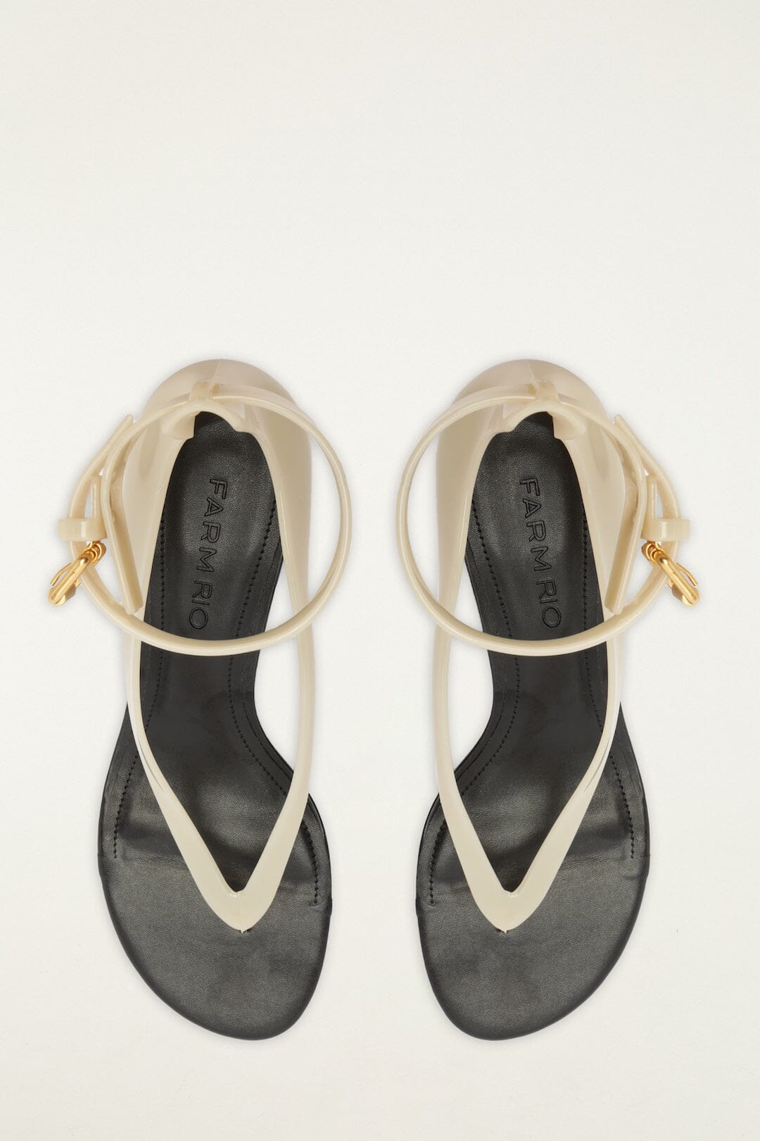 FARM Rio Shop Off-White Jelly Heeled Sandal