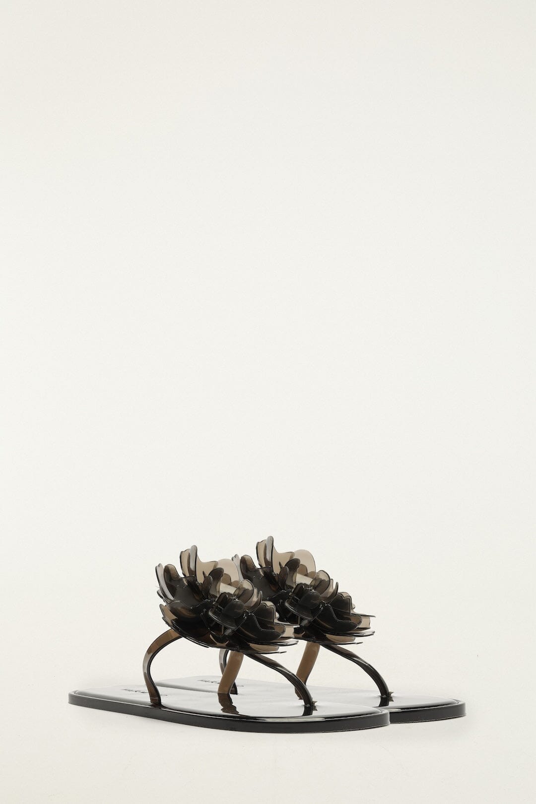 FARM Rio Shop Black Jelly Flower Flat Sandal