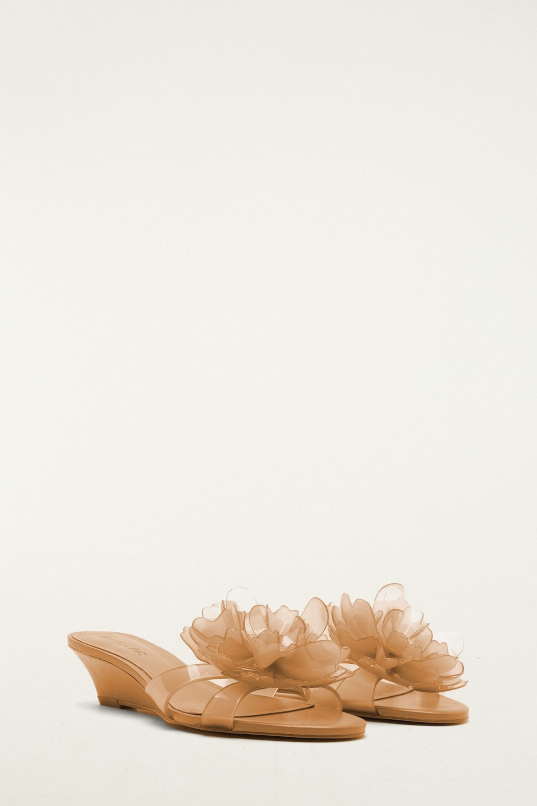 FARM Rio Shop Orange Jelly Flower Wedge Sandal
