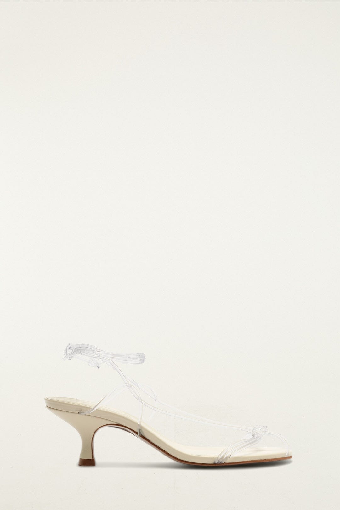 FARM Rio Shop White Spaghetti Jelly Kitten Heeled Sandal