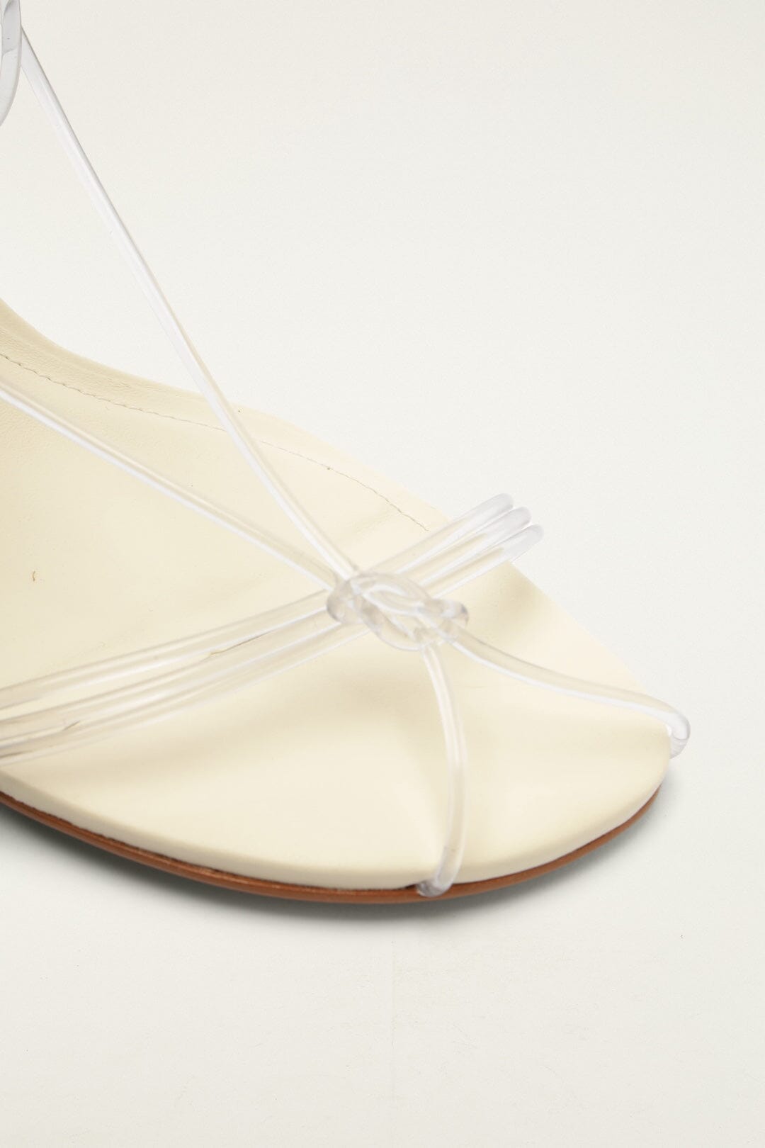 FARM Rio Shop White Spaghetti Jelly Kitten Heeled Sandal