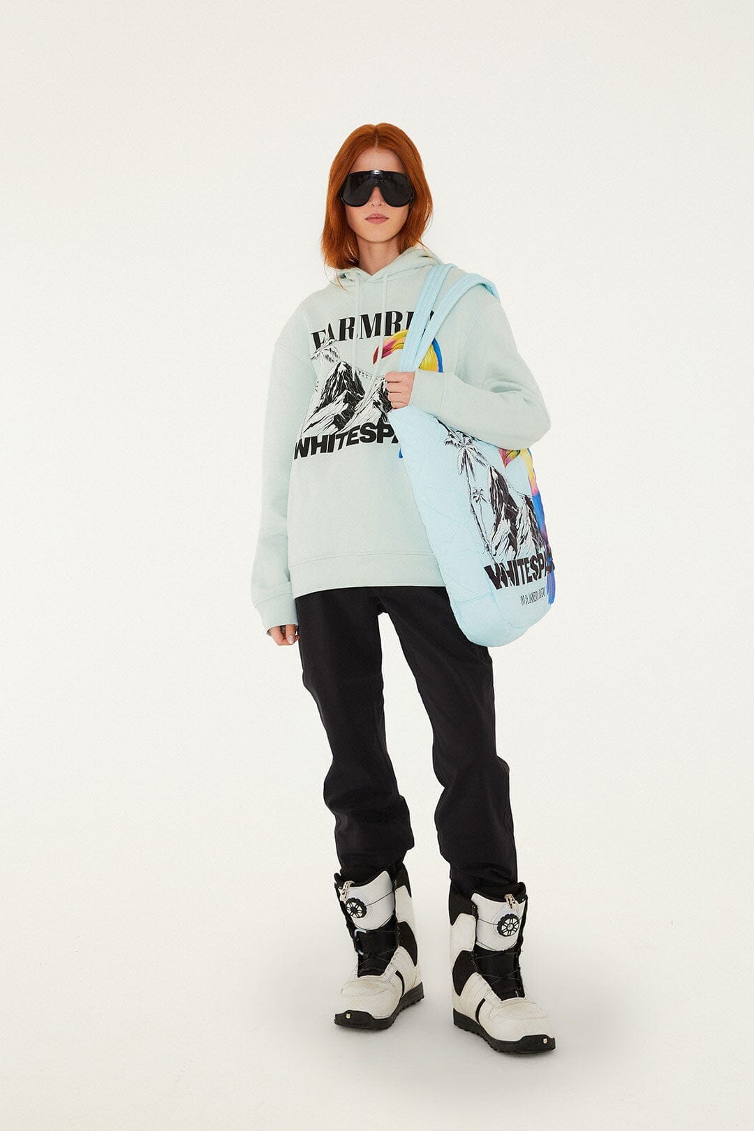 FARM Rio Shop Blue Toucan Puffer Bag