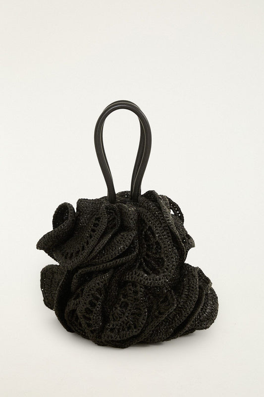 FARM Rio Shop Raffia Flower Bag