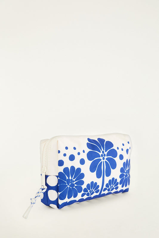 FARM Rio Shop Blue Macaw Striped Pouch Bag