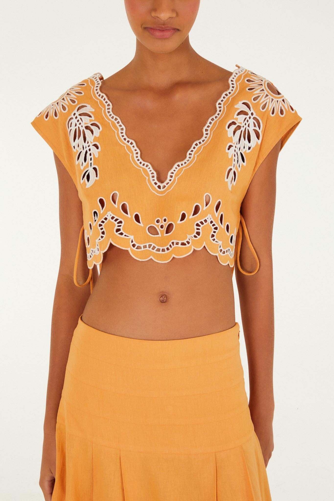 FARM Rio Shop Camel Banana Tree Blouse