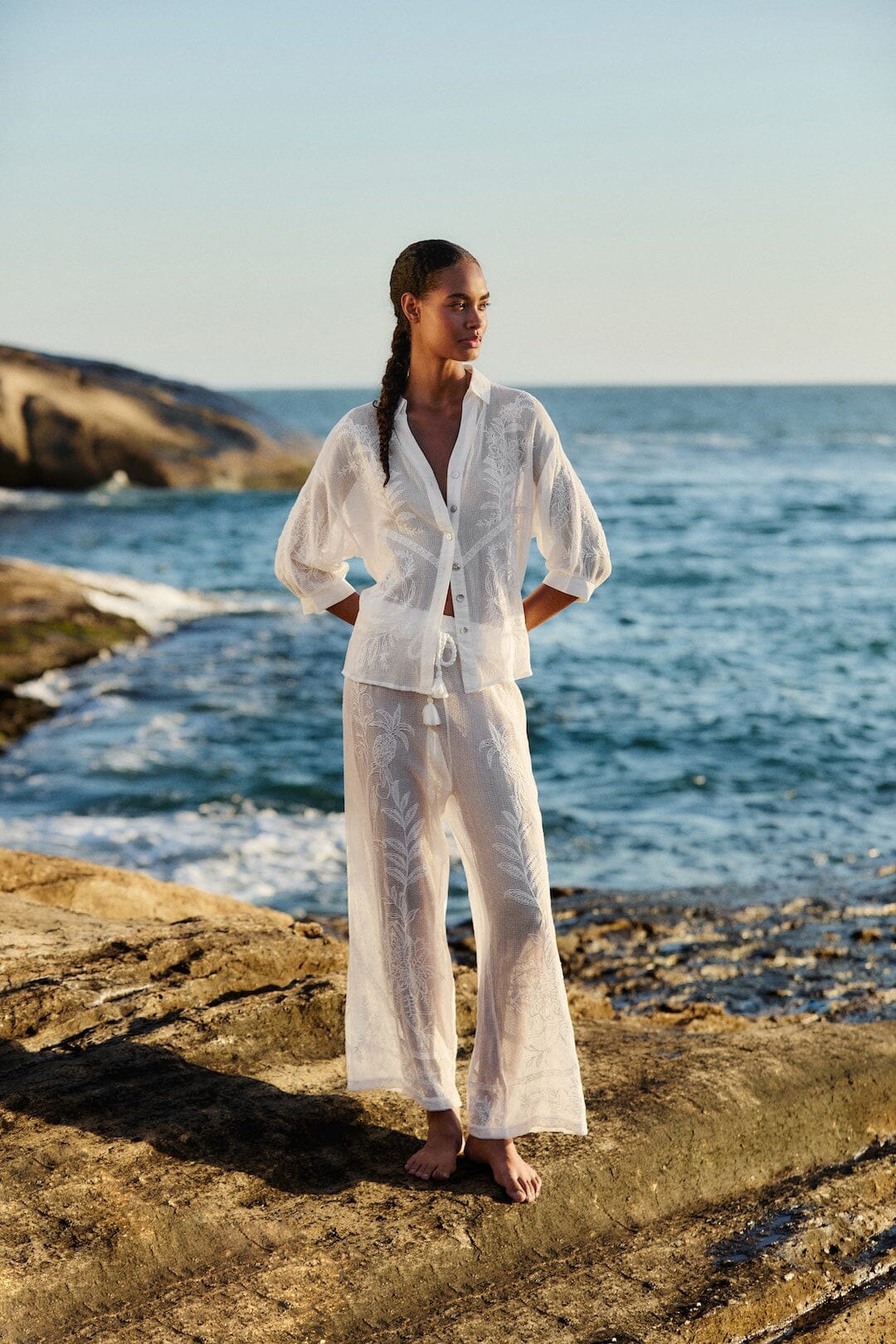 FARM Rio Shop Off-White Nina Pants