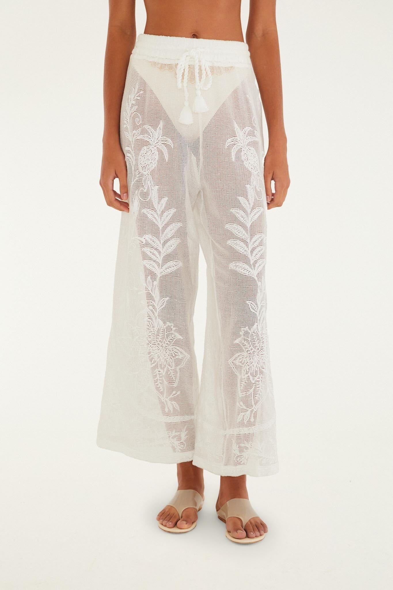 FARM Rio Shop Off-White Nina Pants
