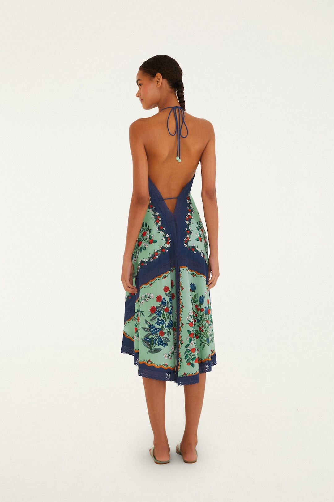 FARM Rio Shop Faded Green Fruit Beauty Maxi Dress