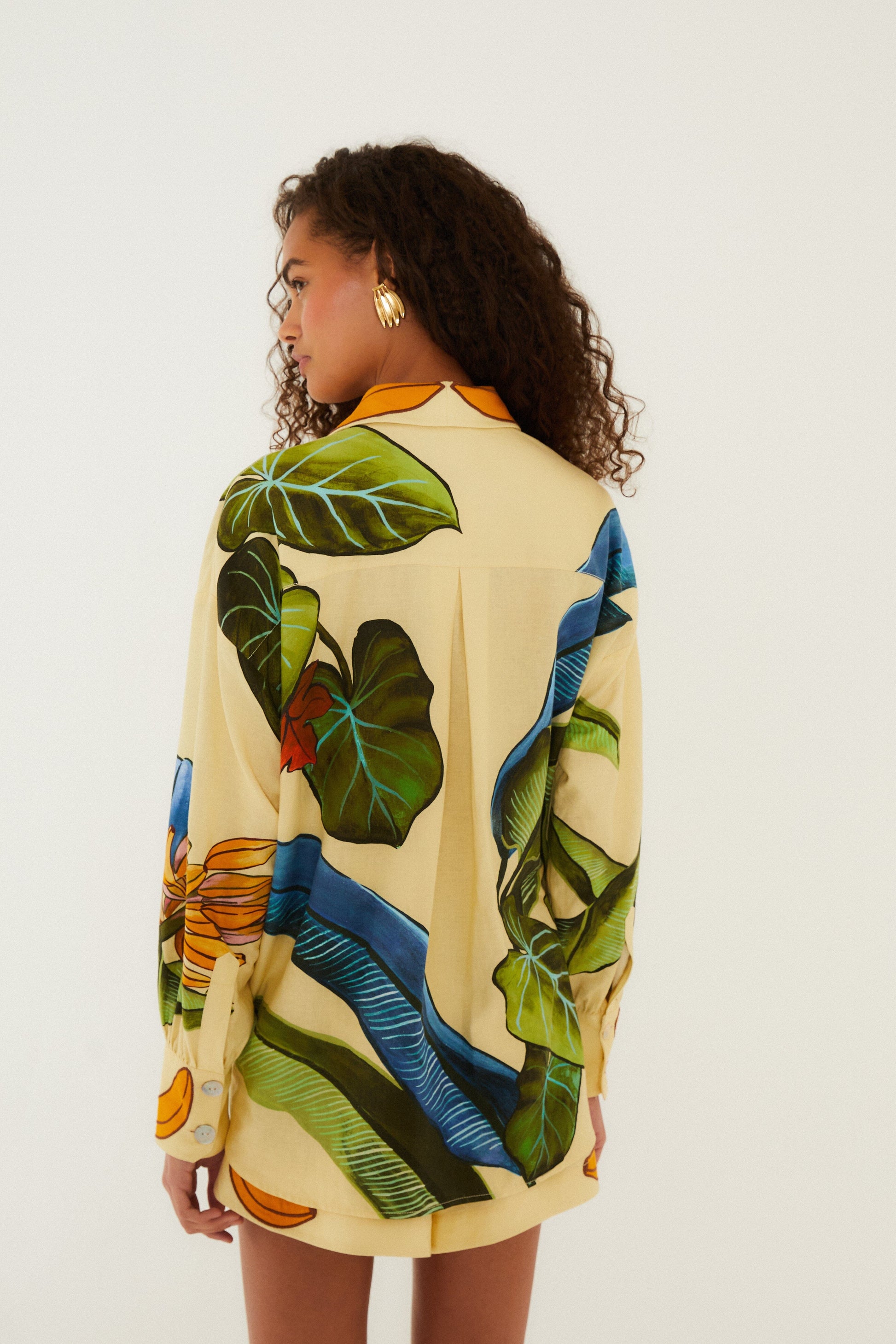 FARM Rio Shop Yellow Banana Grapes Lenzing Ecovero Euroflax Shirt