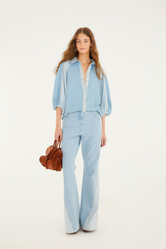 FARM Rio Sale by Type Denim Tree Light Colors Pants