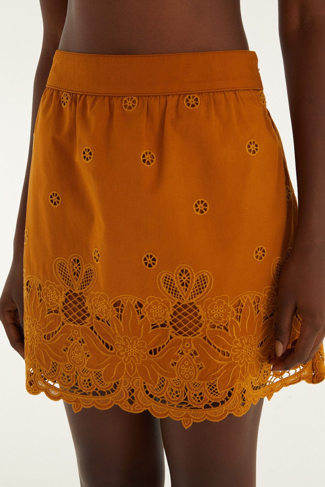 FARM Rio Sale by Type Camel Richelieu Mini Skirt