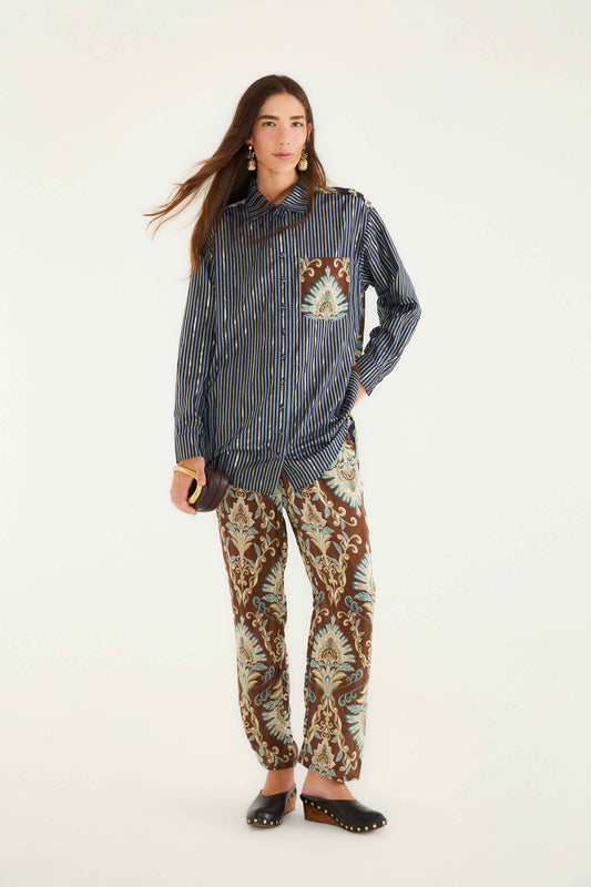 FARM Rio Sale by Type Brown Wonderful Arabesque Pants