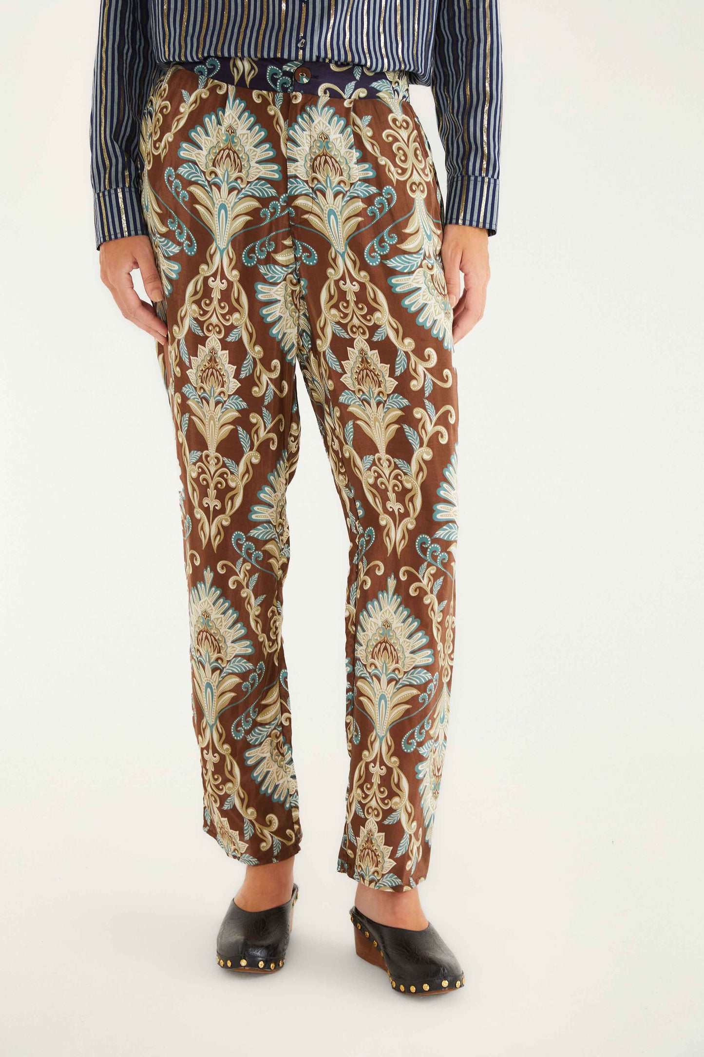 FARM Rio Sale by Type Brown Wonderful Arabesque Pants