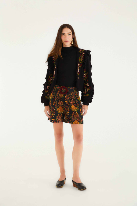 FARM Rio Sale by Type Black Berry Garden Shorts