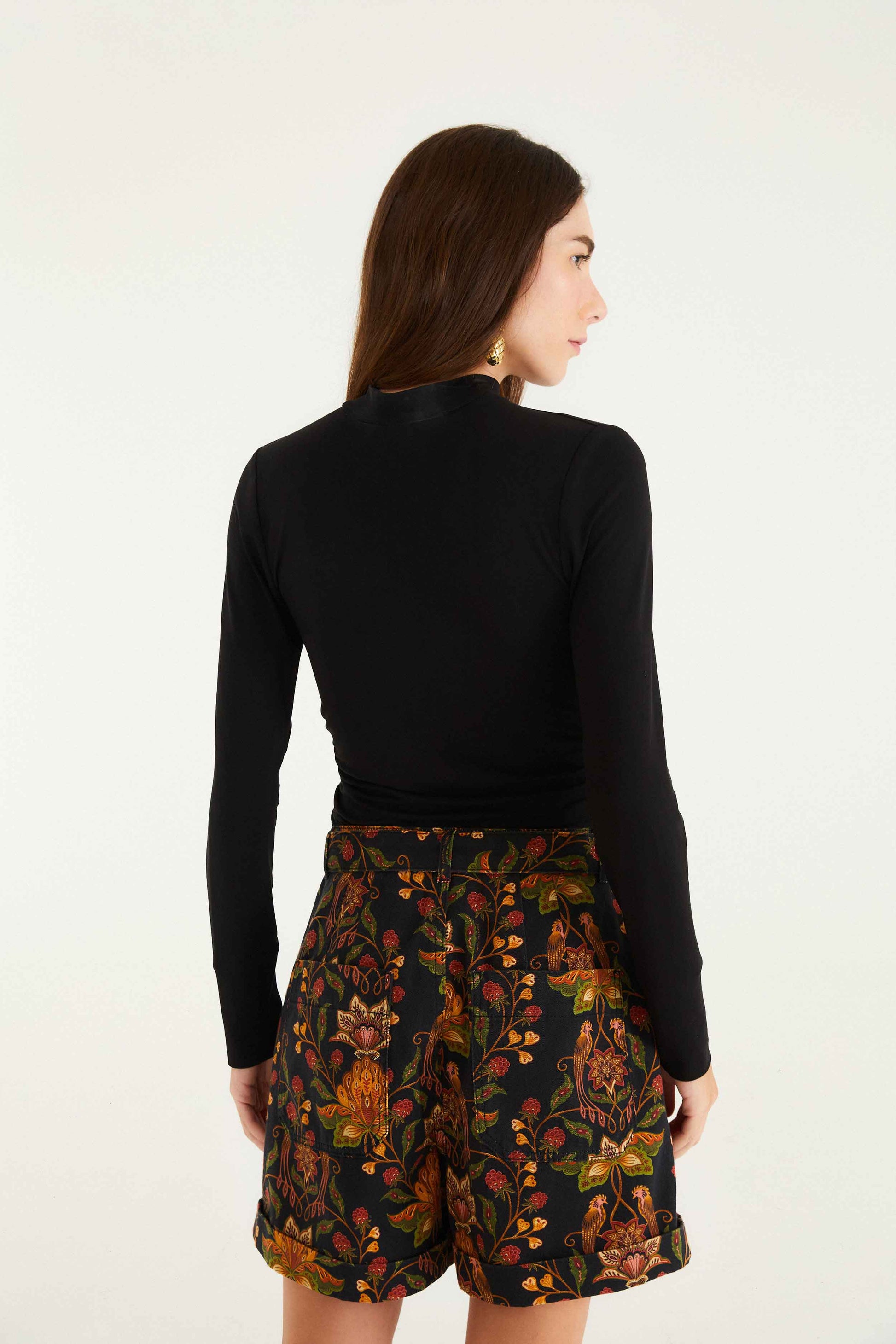 FARM Rio Sale by Type Black Berry Garden Shorts