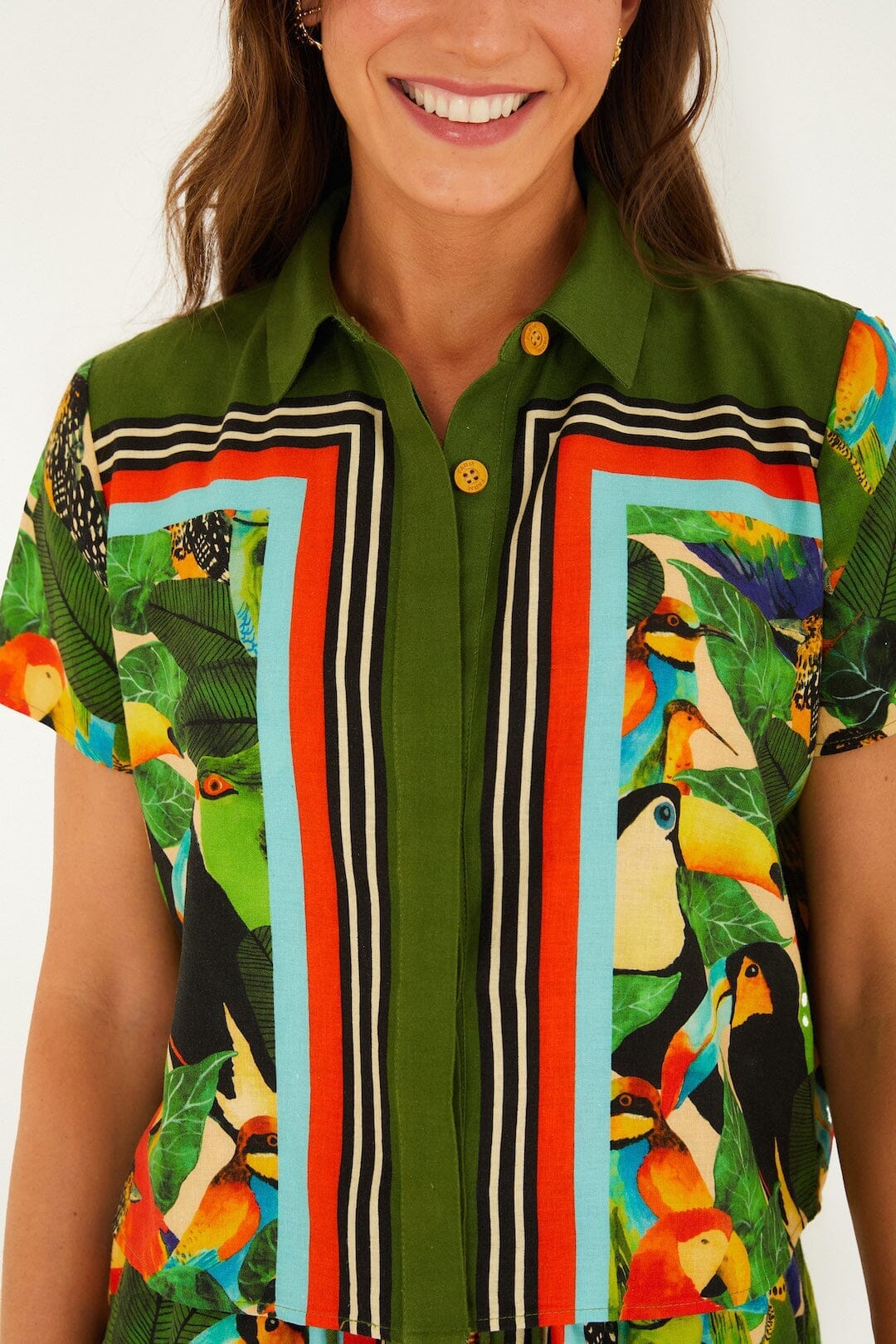 FARM Rio Sale by Type Bird Leaves Shirt