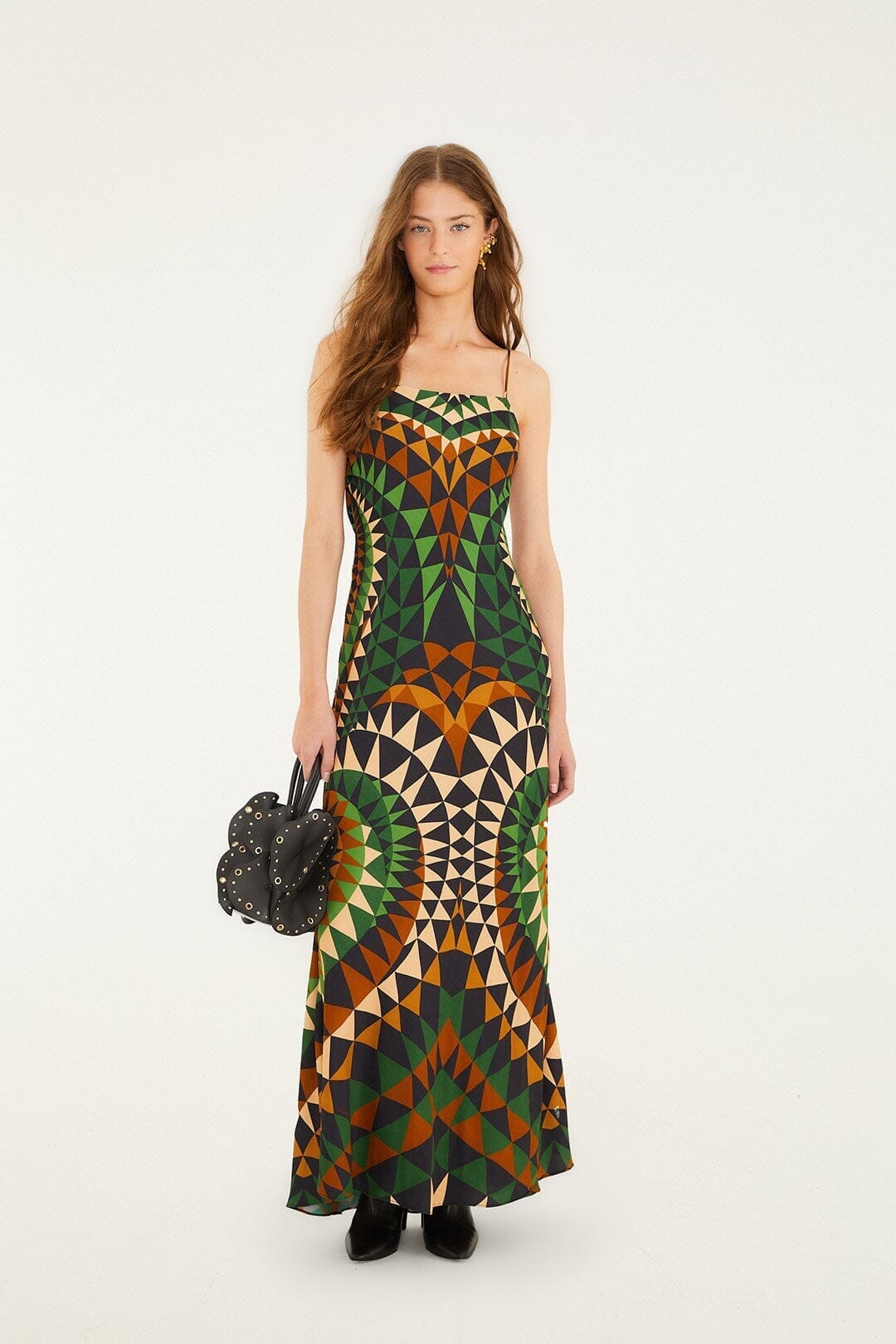 FARM Rio Sale Dresses Multicolor Heart Deco Lenzing™ Ecovero™ Viscose Slip Maxi Dress