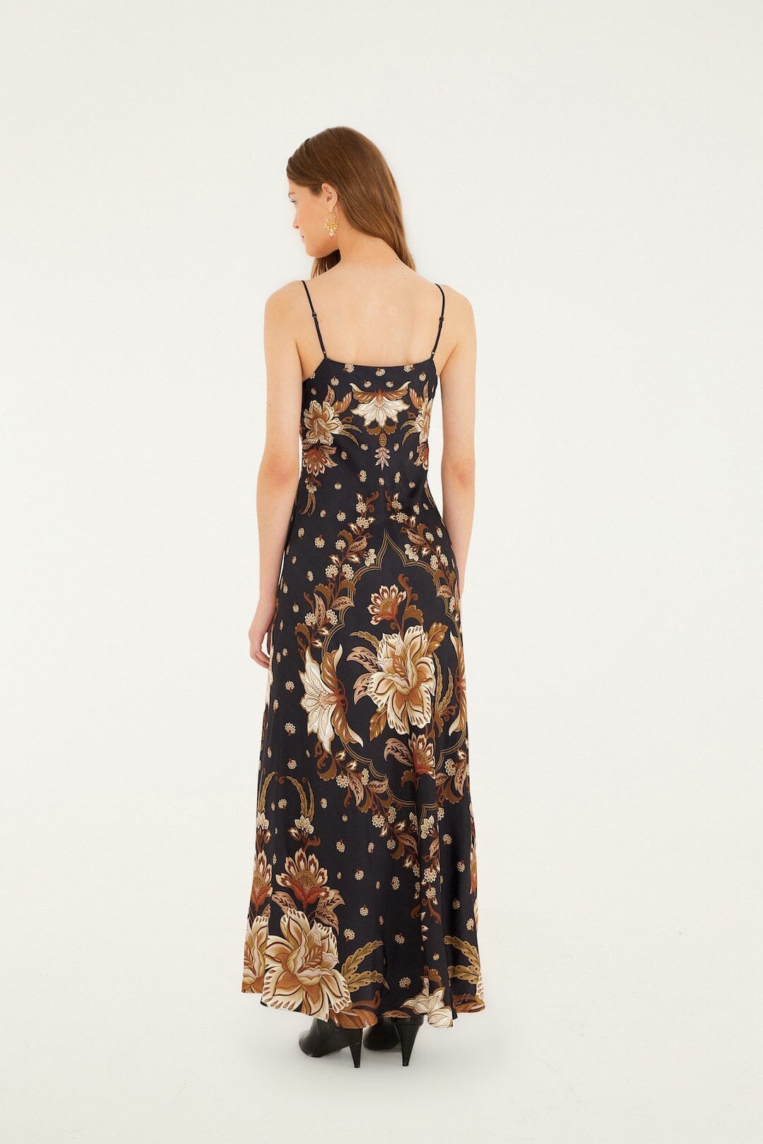 FARM Rio Sale Dresses Black Majestic Garden Lenzing™ Ecovero™ Viscose Slip Maxi Dress
