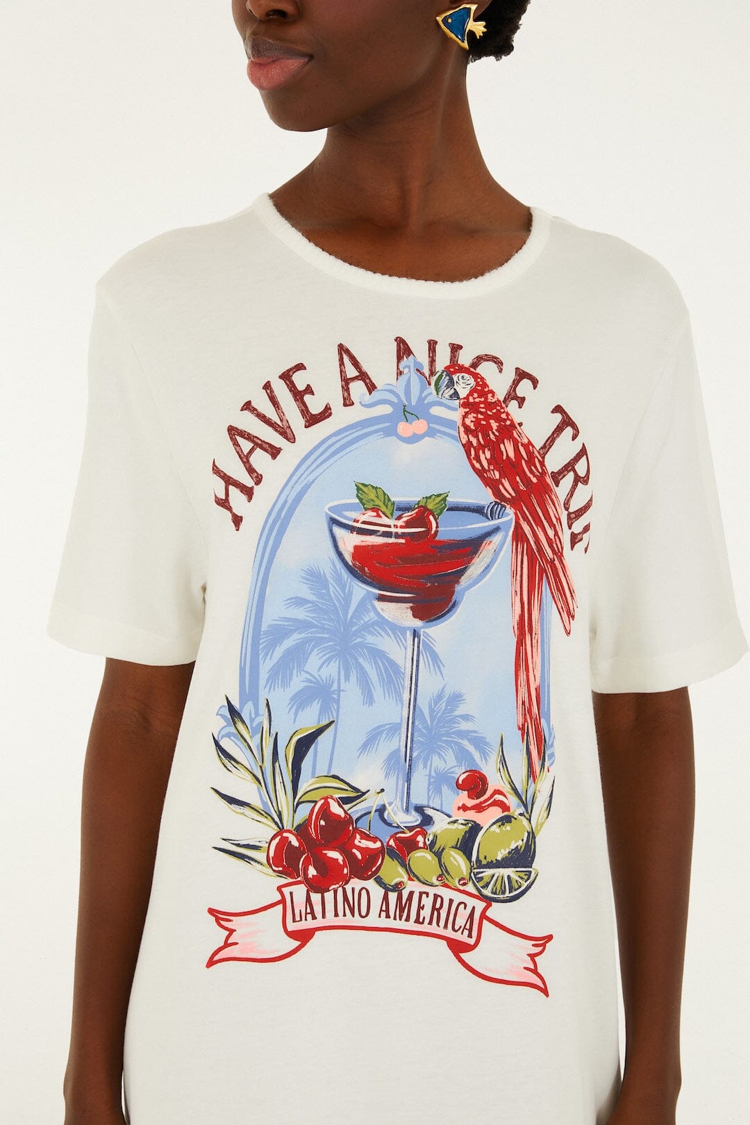 FARM Rio Shop Have A Nice Trip Organic Cotton Maxi Dress