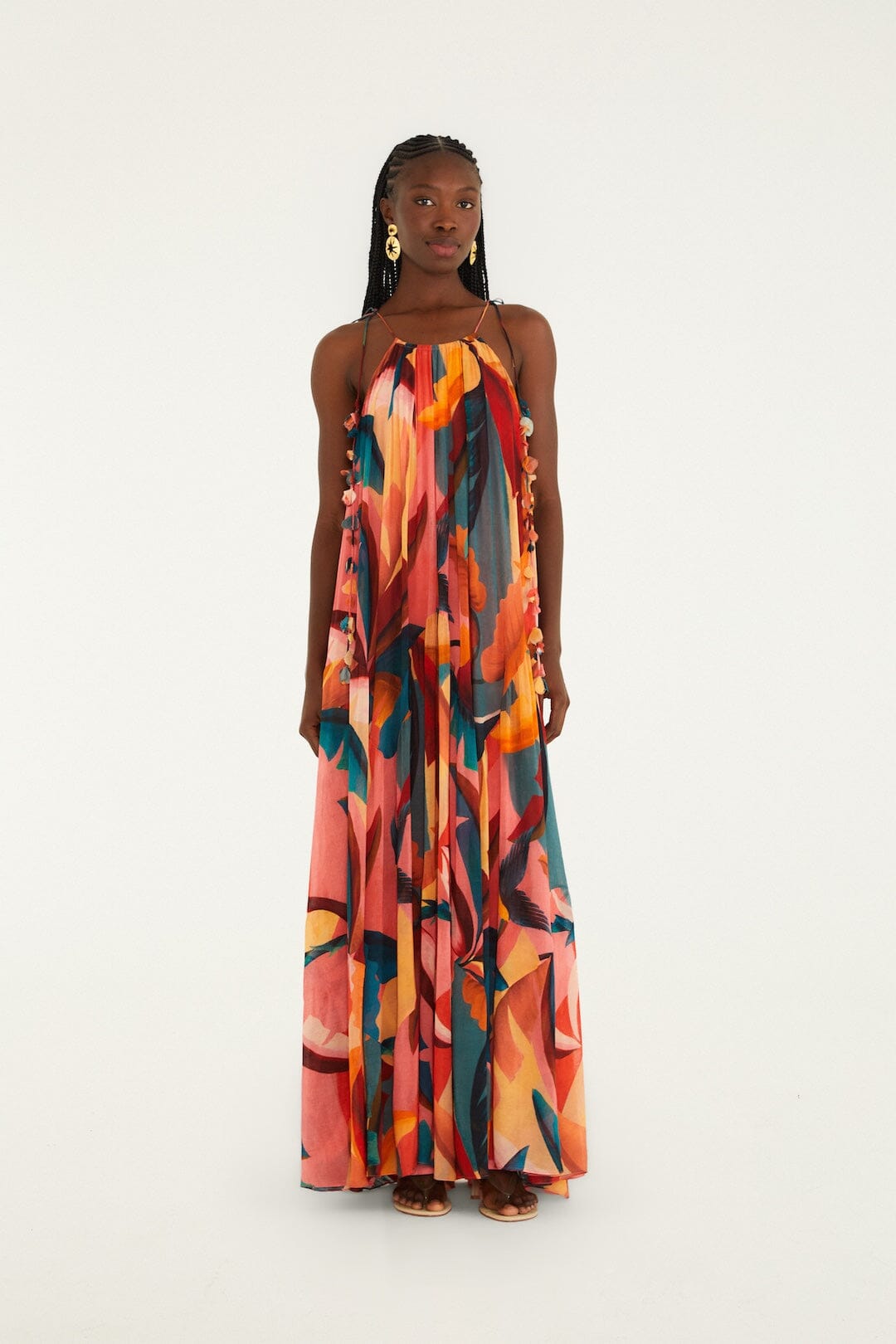 FARM Rio Shop Multicolor Atlantic Rainforest Sleeveless Maxi Dress