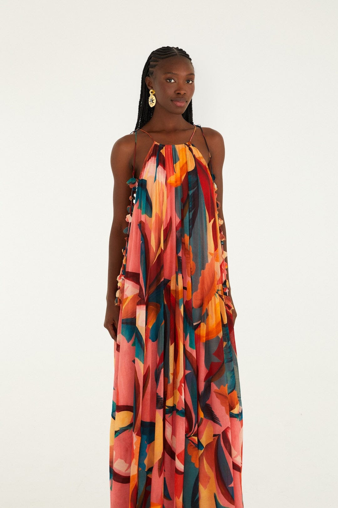 FARM Rio Shop Multicolor Atlantic Rainforest Sleeveless Maxi Dress