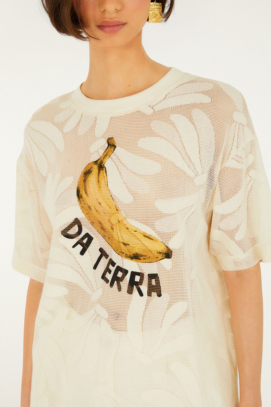 FARM Rio Shop Off-White Banana Da Terra T-Shirt