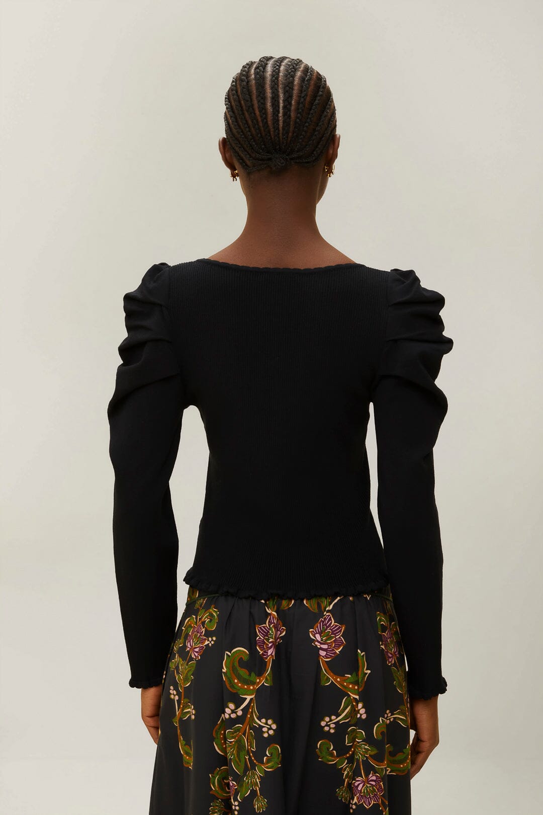 FARM Rio Shop Black Knit Blouse