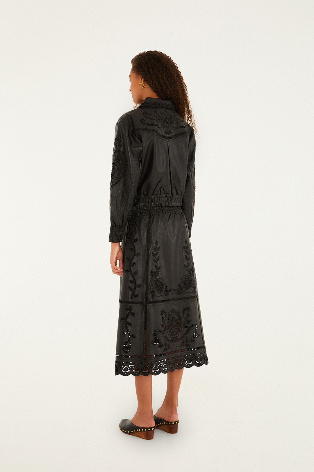 FARM Rio Shop Black Richelieu Heart Skirt