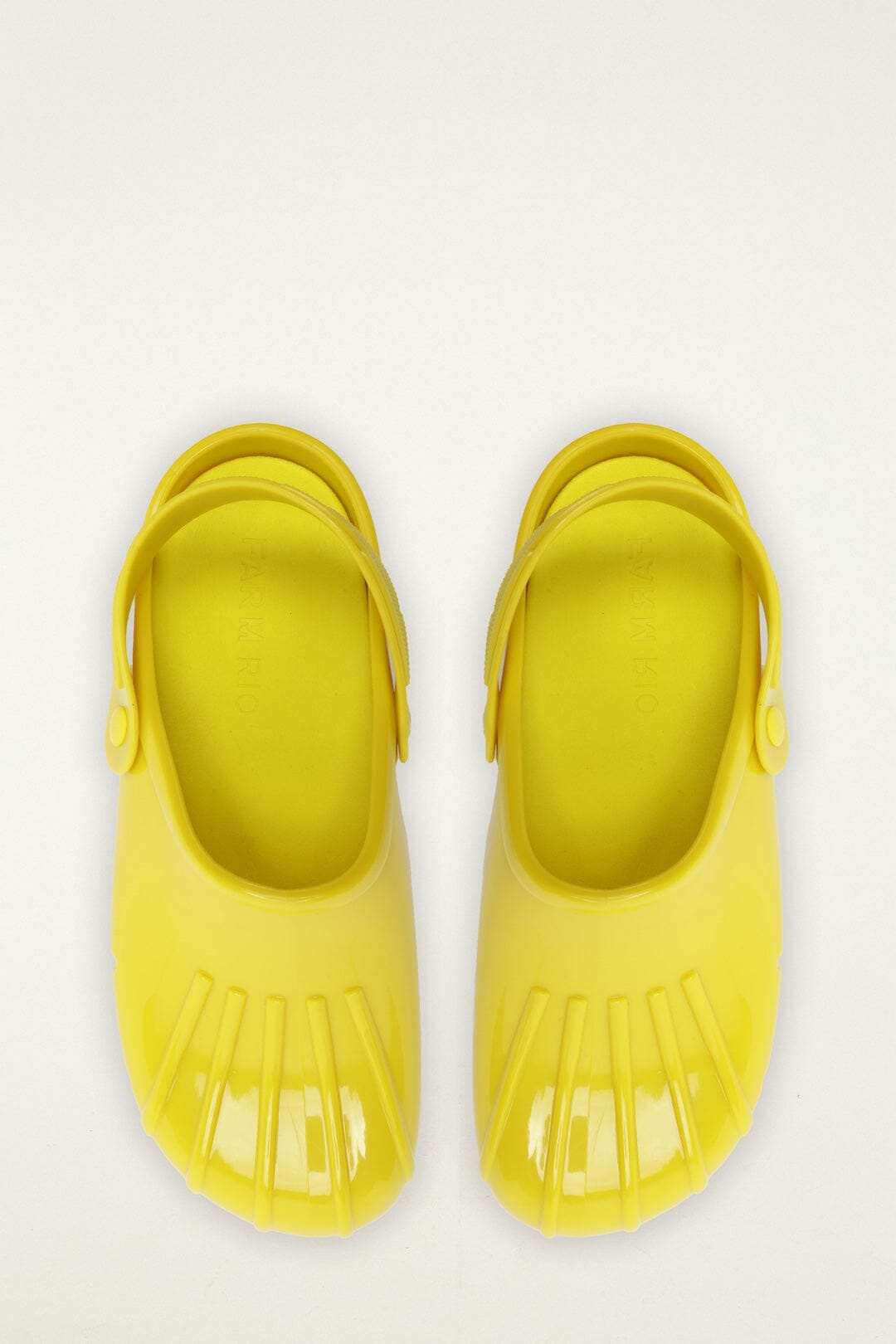 FARM Rio Shop Yellow Monstera Slingback Rain Clog