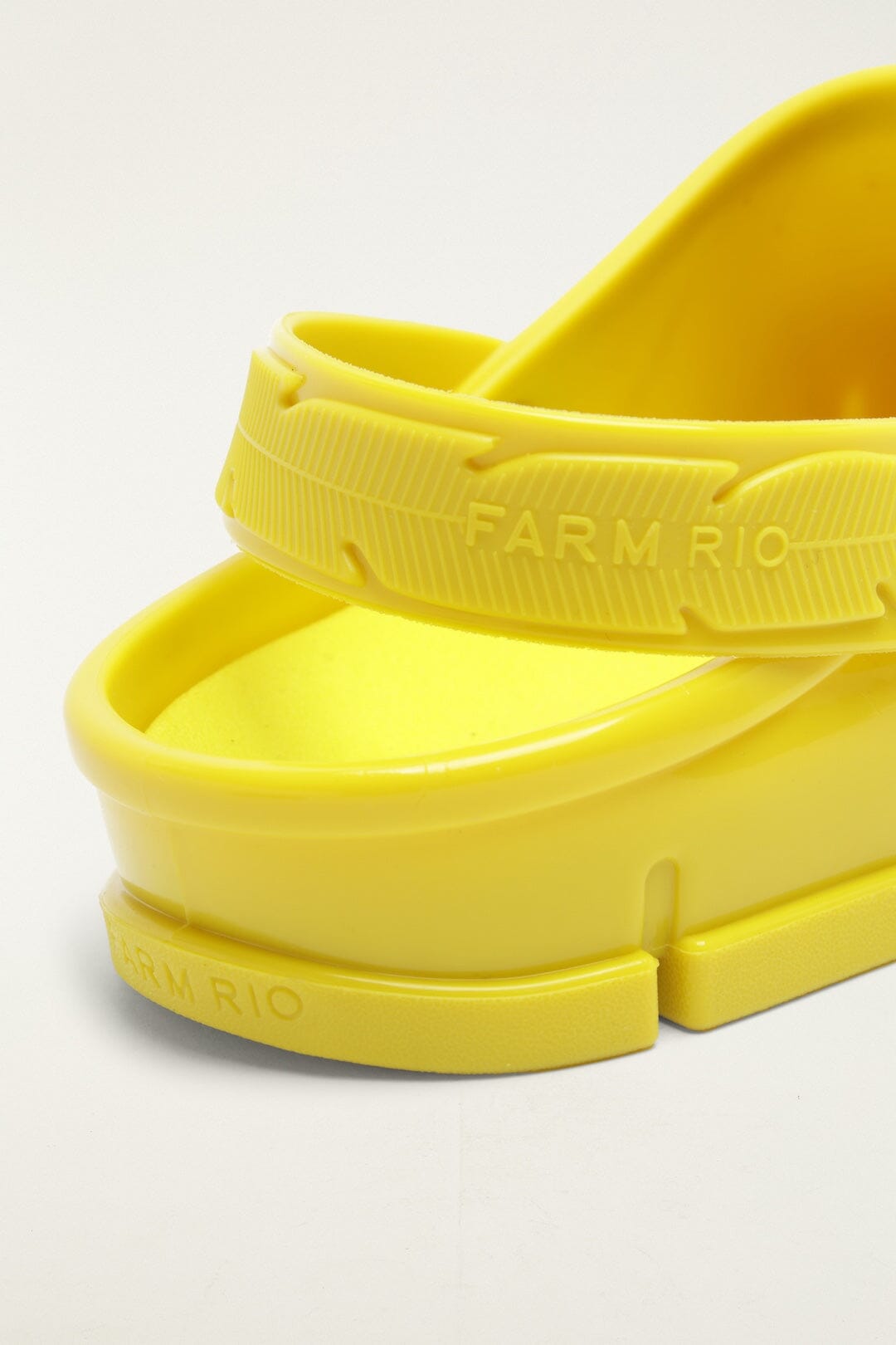 FARM Rio Shop Yellow Monstera Slingback Rain Clog
