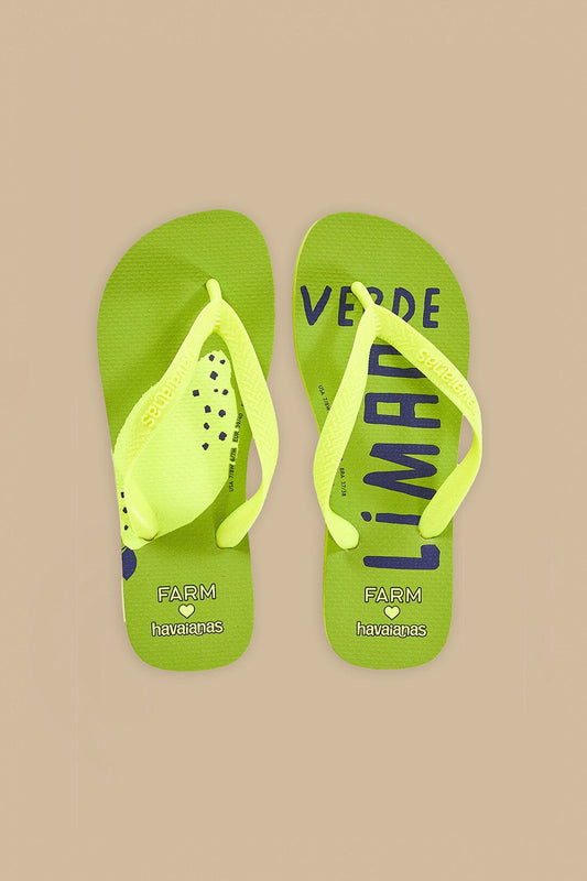 FARM Rio Shop Green Lime Havaianas Sandals